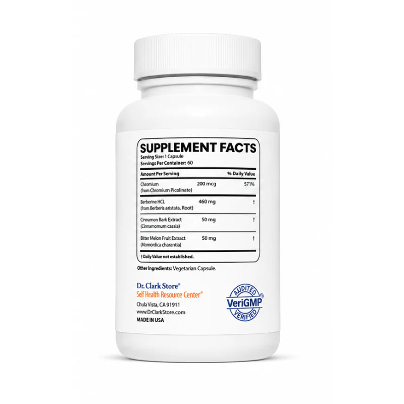 Berberine, 460 mg 60 vegetarian capsules - Image 3
