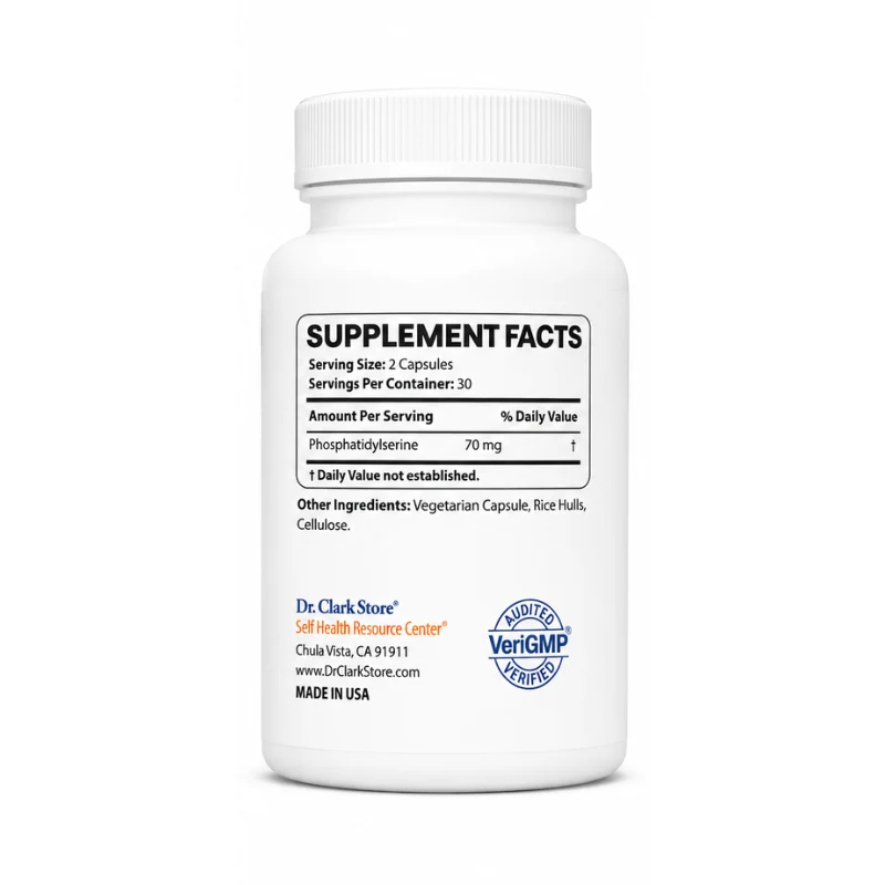 Phosphatidylserine, 70 mg 60 vegetarian capsules - Image 3